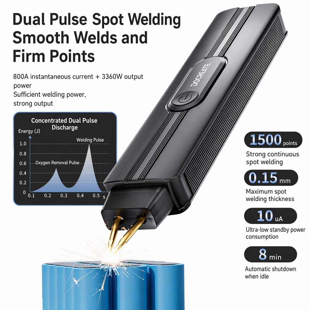 Diy Electronics Spot Welder - Soldador de Puntos Portátil DC5V con