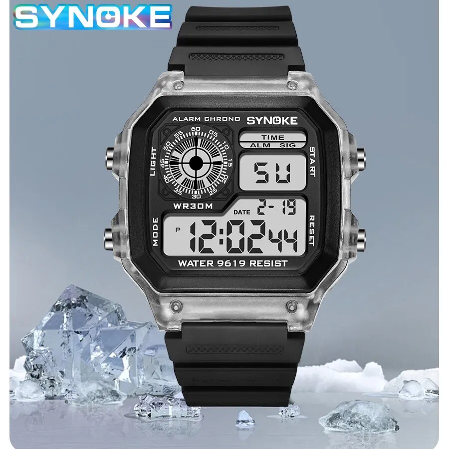 Diy Electronics Watch - Relojes digitales SYNOKE para hombre, reloj