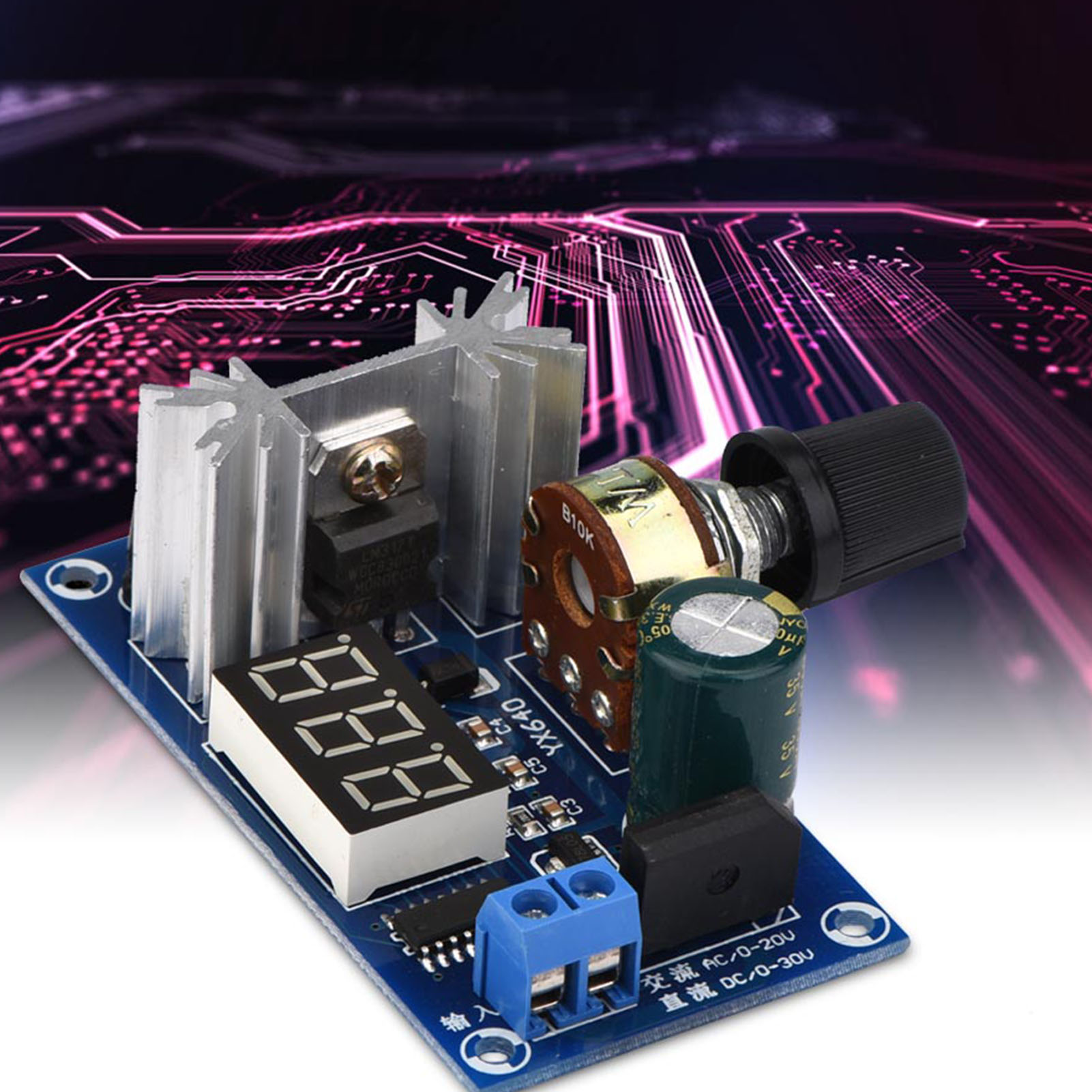 Lm317 Voltage Regulator - Regulador de potencia LM317, regulador de