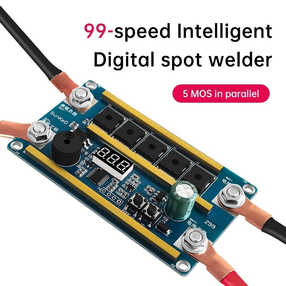 Diy Electronics Spot Welder - Soldador de puntos portátil de 12V,