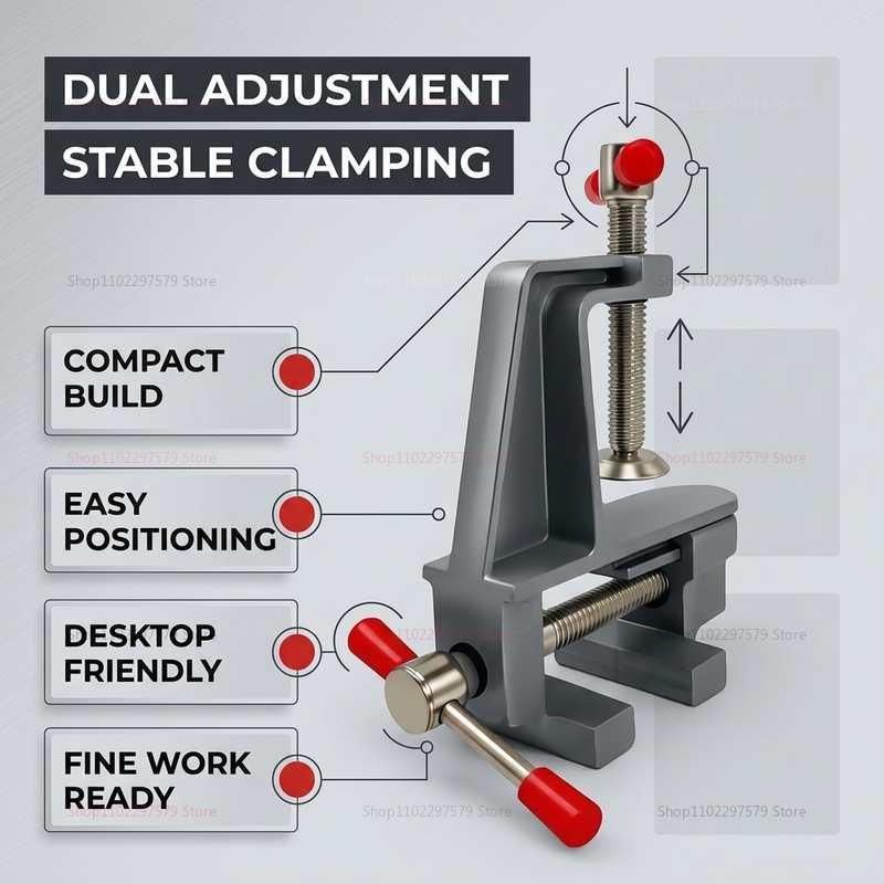 Mini Tornillo de Banco de Alum - Diy Electronics Table reseña y precio