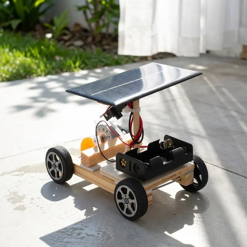 Coche Solar de Madera para Arm - Diy Electronics Motor reseña y precio