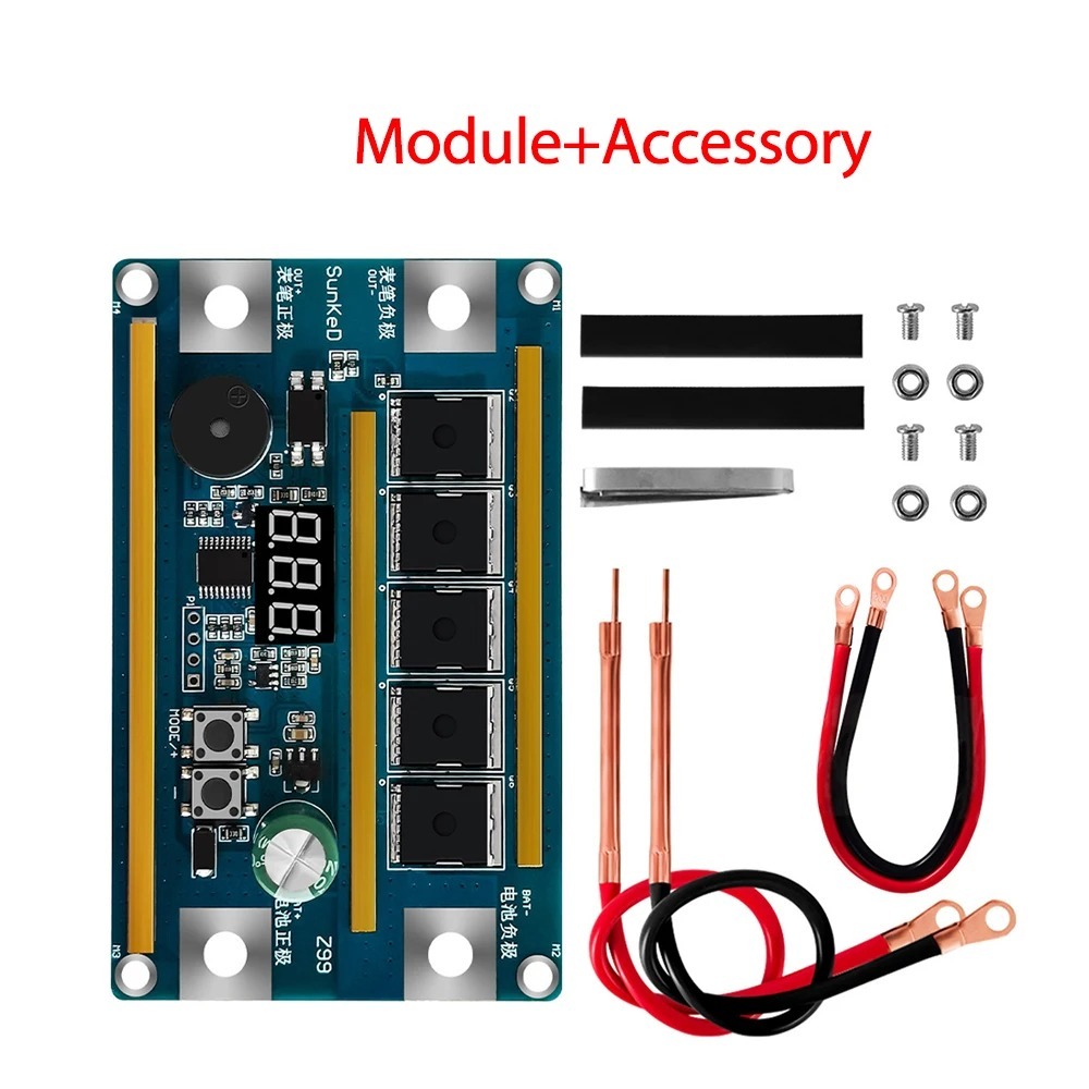 Soldador Portátil de 12V, 10AW - Diy Electronics Spot Welder reseña y precio