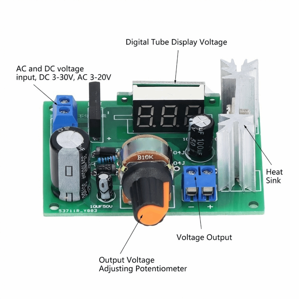 Módulo regulador de voltaje LM - Lm317 Voltage Regulator reseña y precio