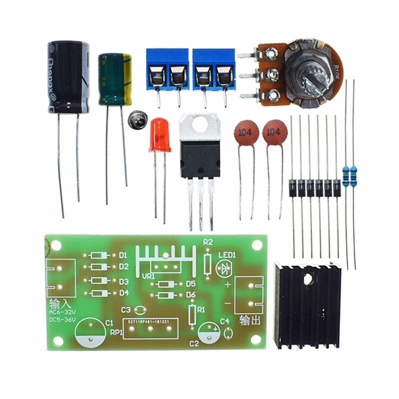 Kit de fuente de alimentación  - Lm317 Voltage Regulator reseña y precio