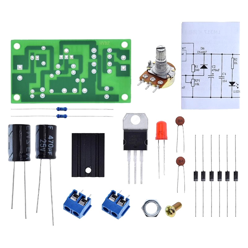 Kit de fuente de alimentación  - Lm317 Voltage Regulator reseña y precio