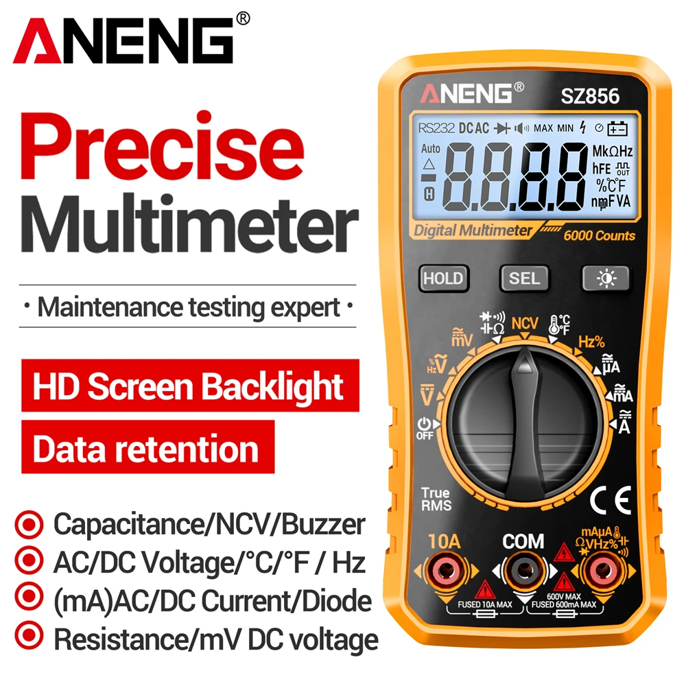 Multímetro inteligente ANENG S - Diy Electronics Table reseña y precio