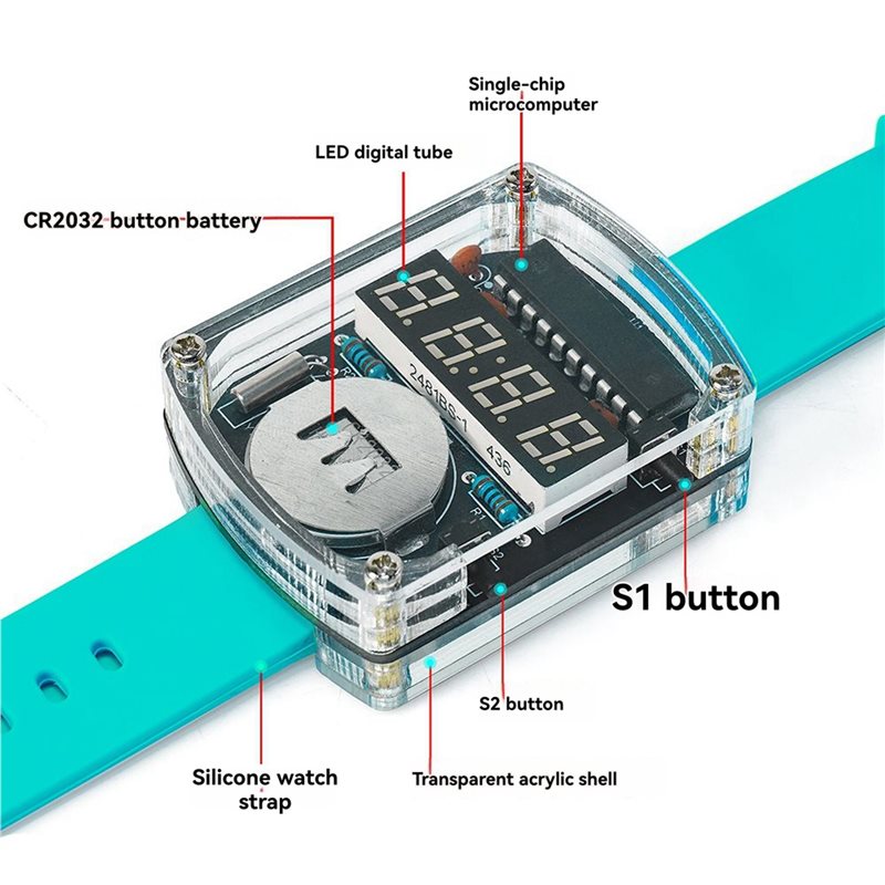 2X Kit de reloj LED DIY, reloj - Diy Electronics Project Kit reseña y precio