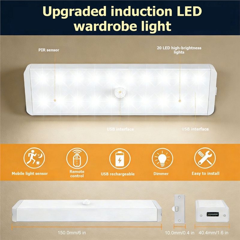 Luz LED para Armario ABDJ con  - Ldr Light Sensor reseña y precio