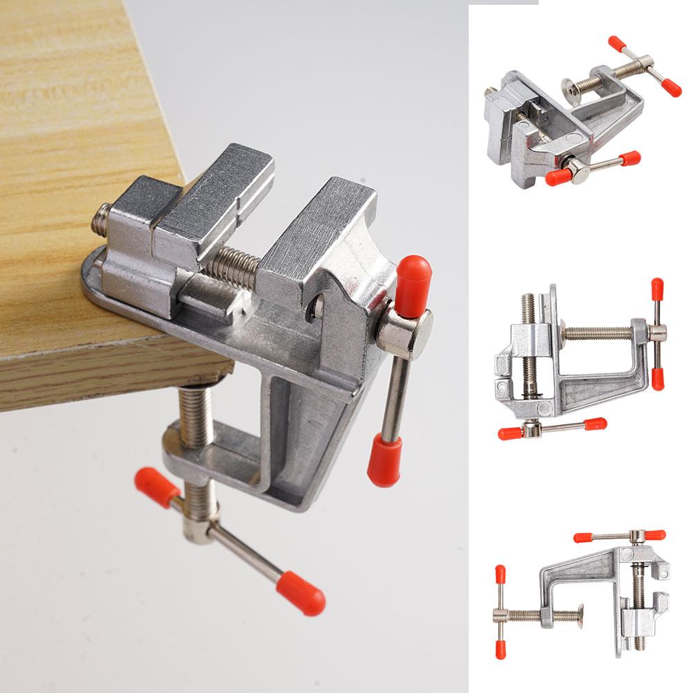 Mini tornillo de banco de alum - Diy Electronics Table reseña y precio