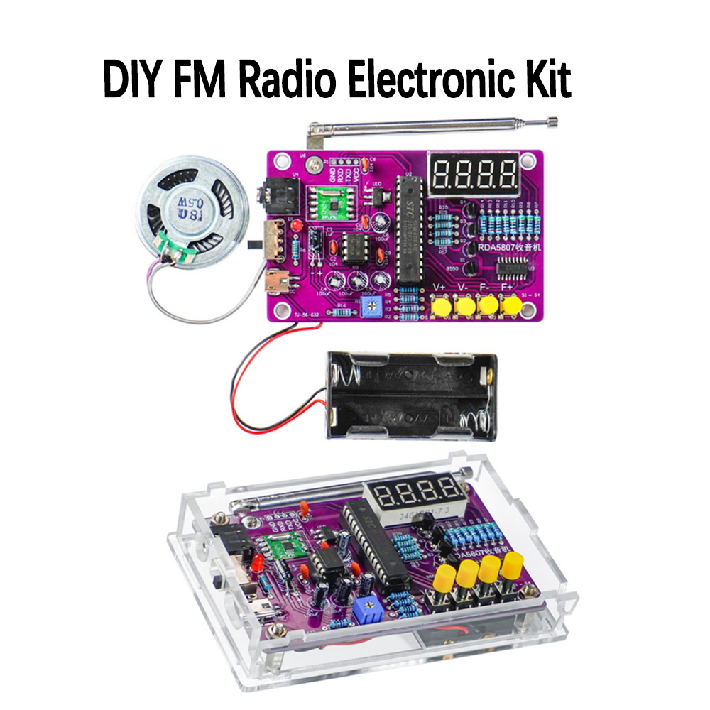 Kit Electrónico de Radio FM DI - Diy Electronics Project Kit reseña y precio