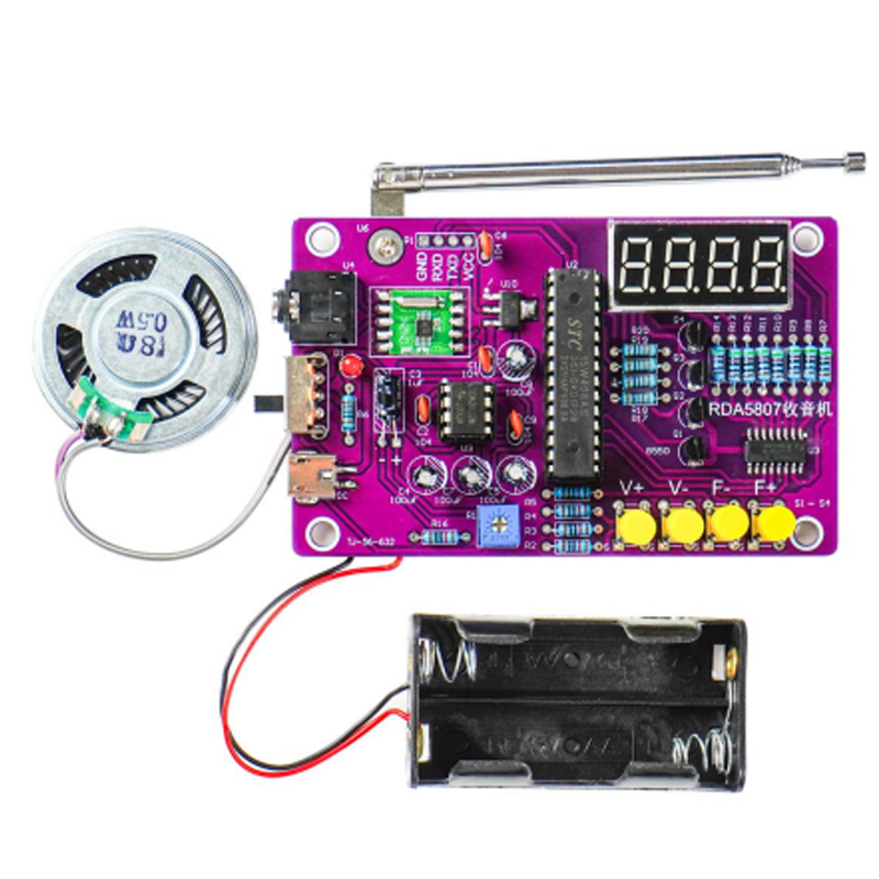 Kit Electrónico de Radio FM DI - Diy Electronics Project Kit reseña y precio