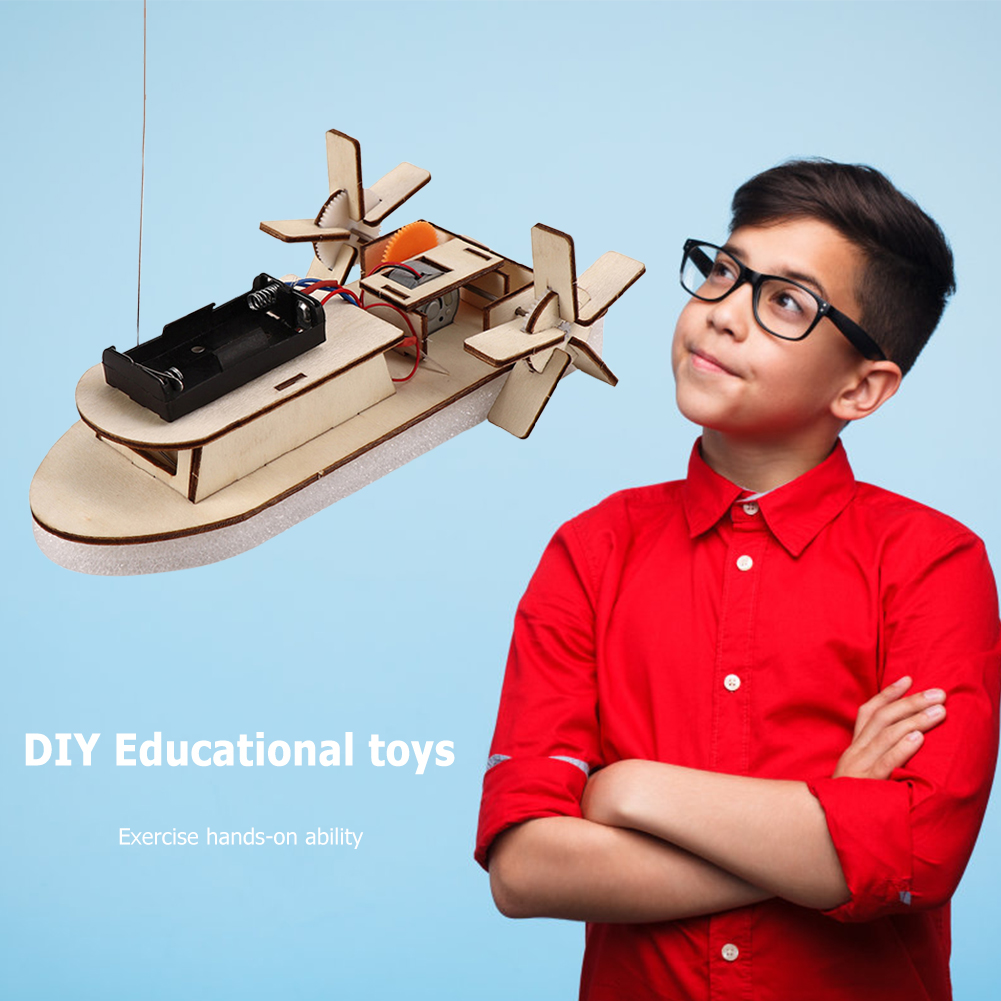 Modelo de barco DIY, juguetes  - Diy Electronics For Kids reseña y precio