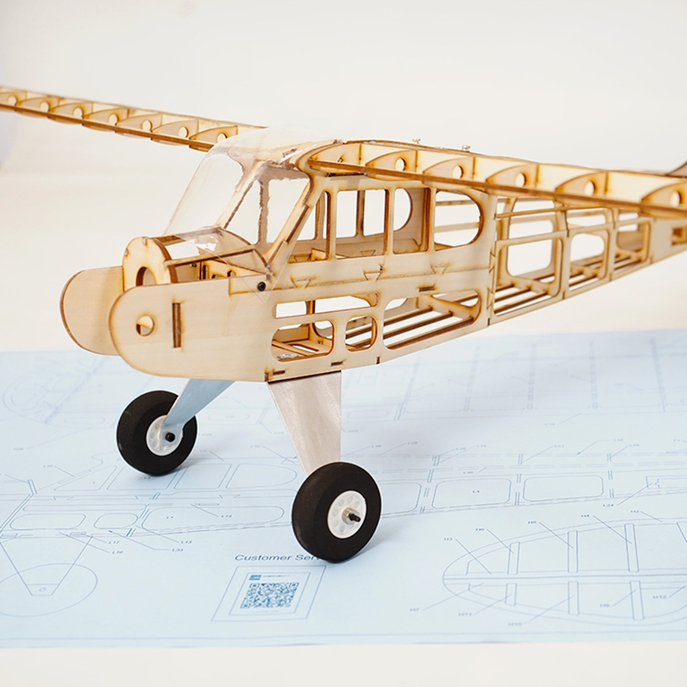 Kit de Avión RC RealHawk J3 Cu - Diy Electronics India reseña y precio