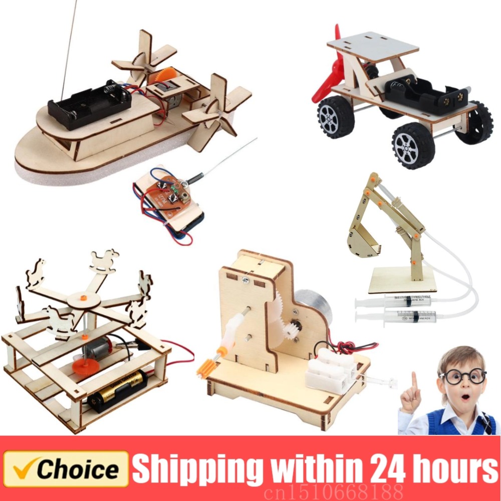 Modelo de barco de madera para - Diy Electronics For Kids reseña y precio