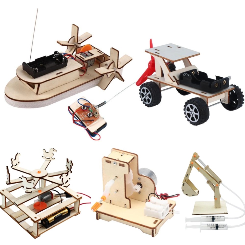 Modelo de barco de madera para - Diy Electronics For Kids reseña y precio