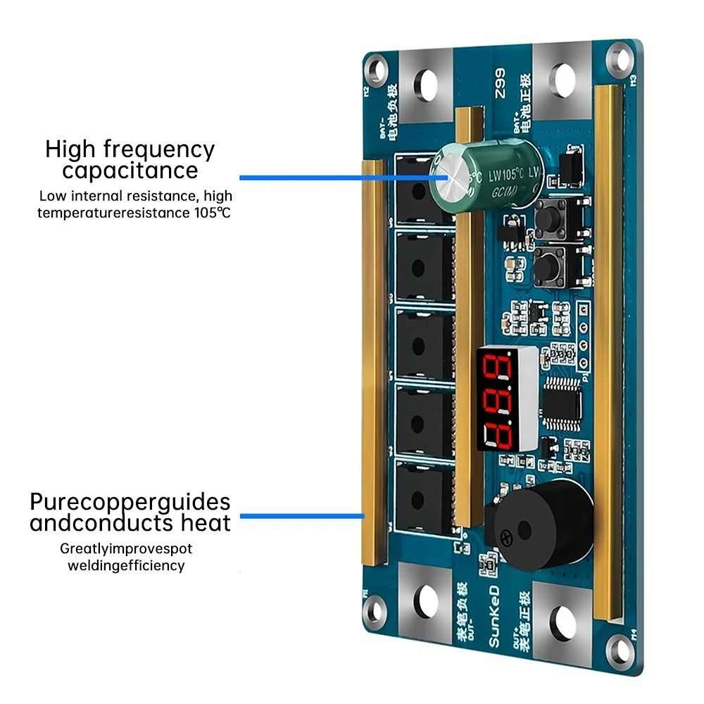 Soldador por Puntos Portátil d - Diy Electronics Spot Welder reseña y precio