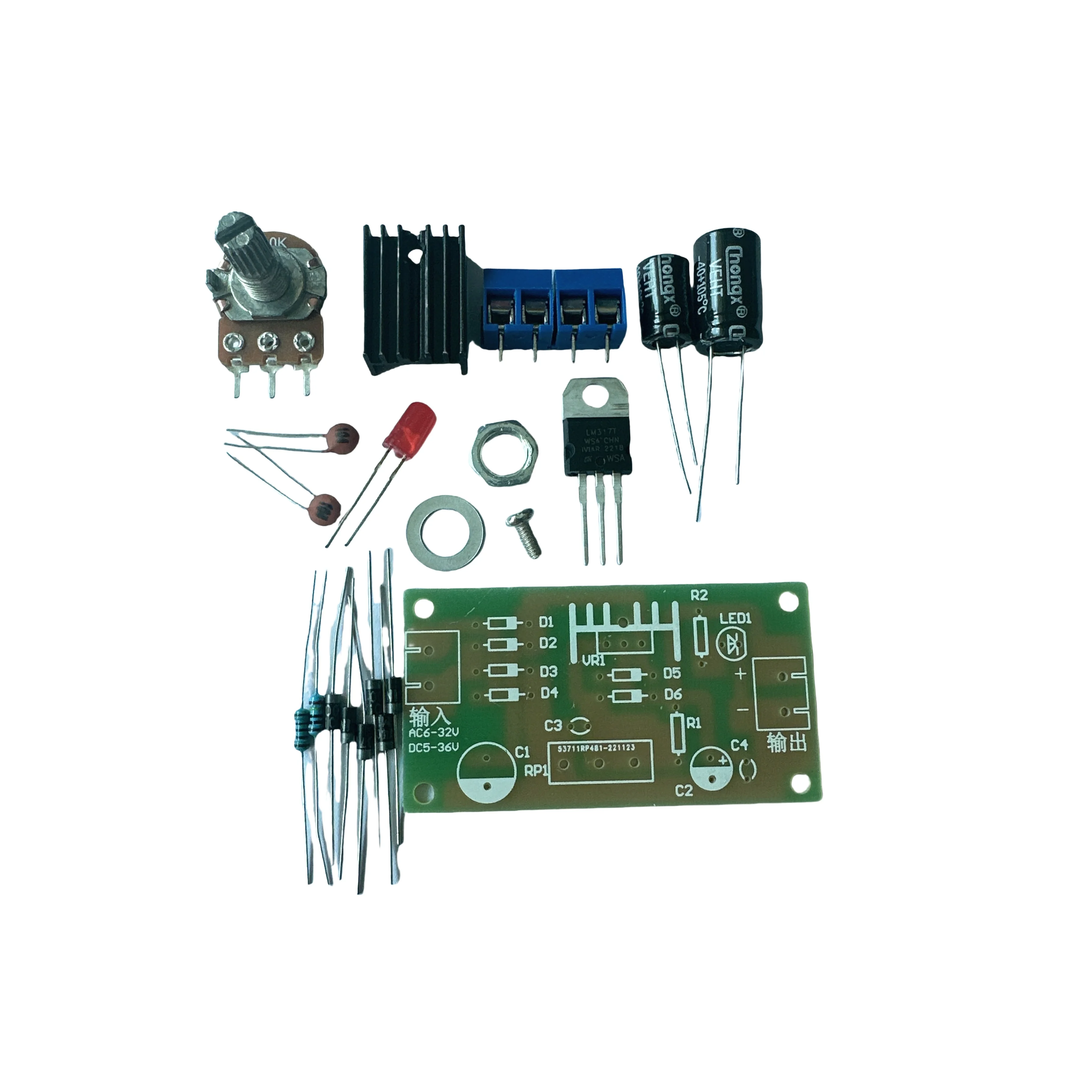 Kit de Fuente de Alimentación  - Lm317 Voltage Regulator reseña y precio