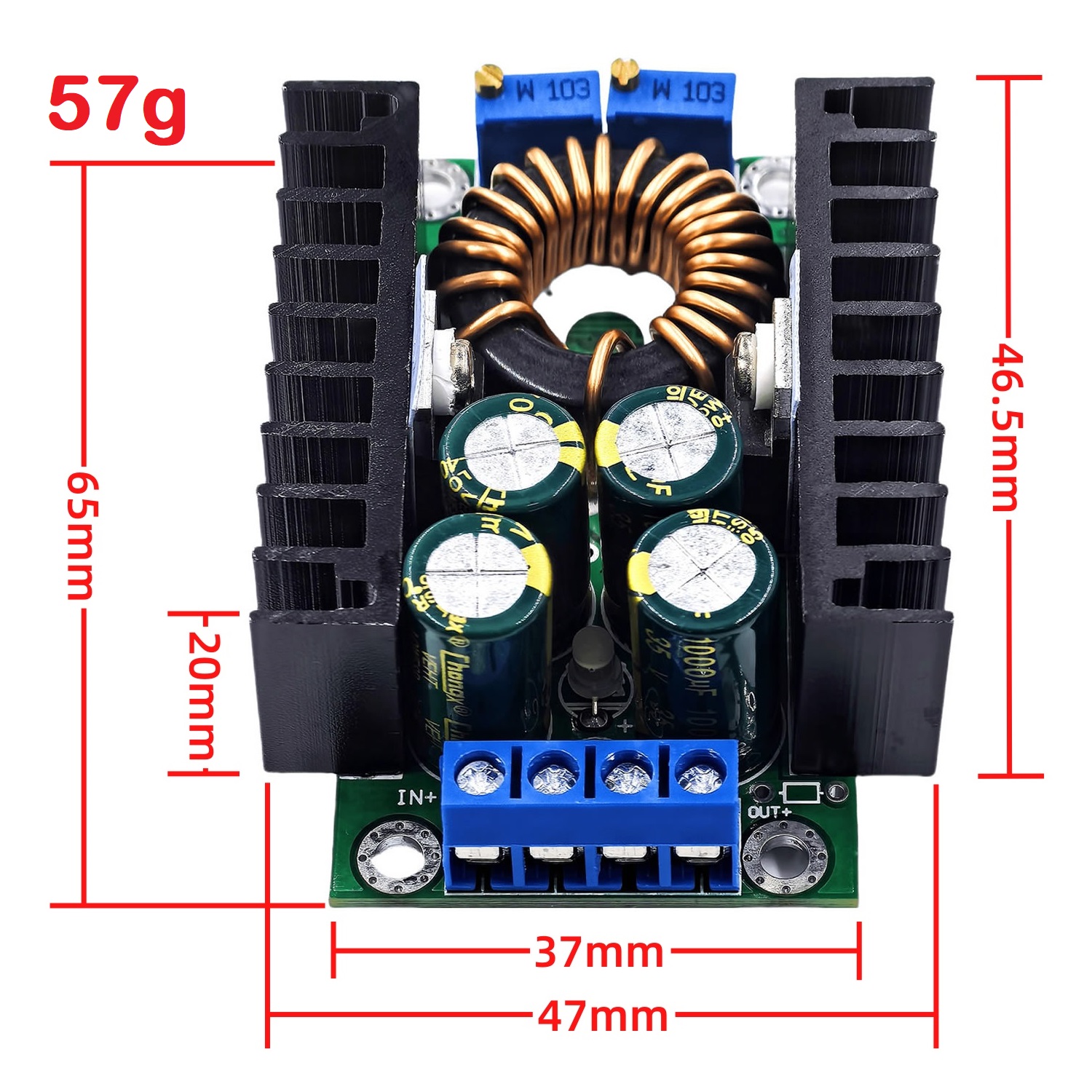 Max 300W DC-DC Convertidor red - Diy Electronic Load reseña y precio