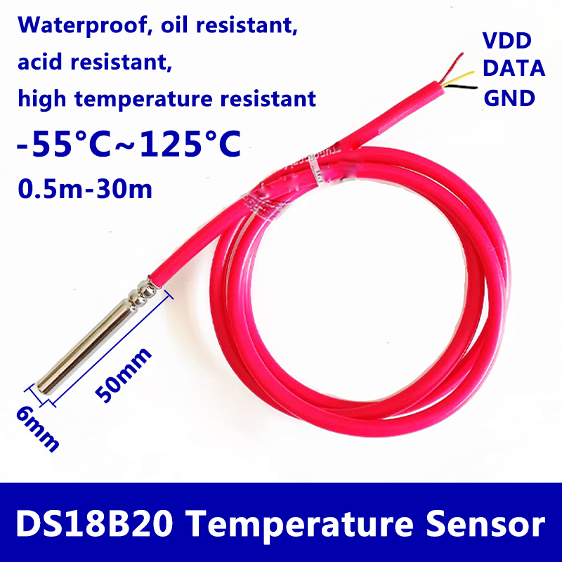 DS18B20 sensor de temperatura  - Ds18B20 Temperature Sensor reseña y precio